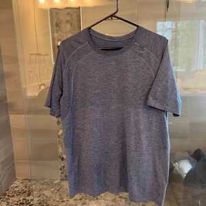 Lululemon Mens Short Sleeve Swiftly T Shirt Blue Lightweight Size XL